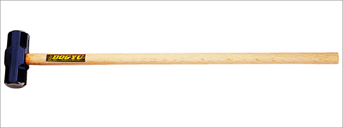 WOODEN HANDLE BOTH ENDED SLEDGE HAMMER