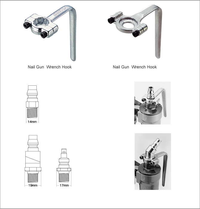 NAIL GUN WRENCH HOOK・SOLID HOOK